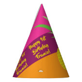 パイナップル子供の誕生日パーティー パーティーハット (左)