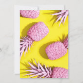 パイナップル定常ピンク&イエロー サンキューカード (裏面)