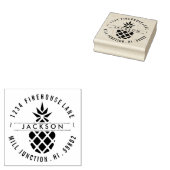 パイナップル差出人住所スタンプ ラバースタンプ (押印)