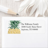 パイナップル差出人住所ラベル ラベル (インサイチュ)