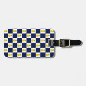 パイナップル市松模様にラゲッジタグ ラゲッジタグ (正面横)