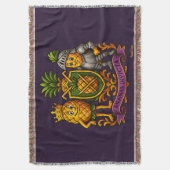 パイナップル帝国の紋章 スローブランケット (正面縦)