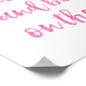 パイナップル引用文ピンクタイポグラフィポスター ポスター (角)