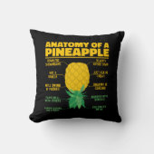 パイナップル愛好家のおもしろい解剖学クール クッション (正面)