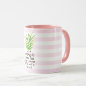 パイナップル感動的な引用文のタイポグラフィがあって下さい マグカップ (正面右)