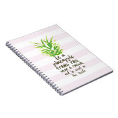 パイナップル感動的引用文タイポグラフィ ノートブック (右側)