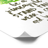 パイナップル感動的引用文タイポグラフィ ポスター (角)