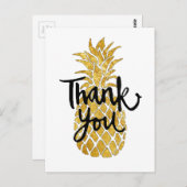 パイナップル感謝していグのグラフィック ポストカード (正面/裏面)