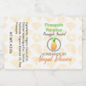 パイナップル手作り自家製せっけん |スクラブラベル フードラベル (シングルラベル)