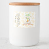 パイナップル手作り自家製せっけん |スクラブラベル フードラベル (正面)