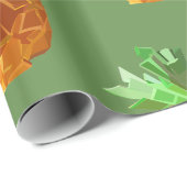 パイナップル折り紙ラッピング紙 ラッピングペーパー (ロールコーナー)