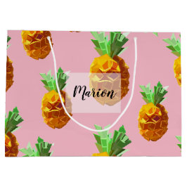 パイナップル抱き枕名 ラージペーパーバッグ