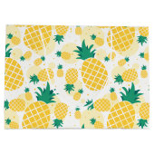 パイナップル抱き枕 – 大、光沢 ラージペーパーバッグ (裏面)