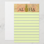 パイナップル文房具 便箋 (正面/裏面)
