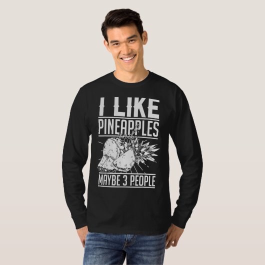 パイナップル果実植物ジュースハワイアン引用文2 Tシャツ (正面フル)