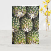 パイナップル果実 カード (黄色い花)