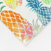 パイナップル模様 フリースブランケット (角)