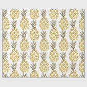 パイナップル水彩国素朴 ラッピングペーパー (フラット)