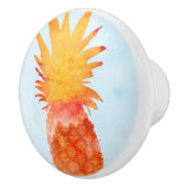 パイナップル水彩熱帯夏パーティー エレガント セラミックノブ (右)