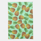 パイナップル水彩2 キッチンタオル (縦)