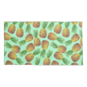 パイナップル水彩2 枕カバー (裏面-左)