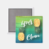 パイナップル水色食洗機汚れクリーン マグネット (正面/裏面)
