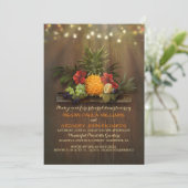 パイナップル熱帯ビーチはリハーサルの夕食をつけます 招待状 (スタンド正面)