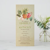 パイナップル熱帯ビーチ結婚式プログラム プログラム (スタンド正面)