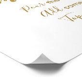 パイナップル熱帯フローラブライダルシャワーミモザバー ポスター (角)