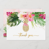 パイナップル熱帯フローラ サンキューカード (正面/裏面)