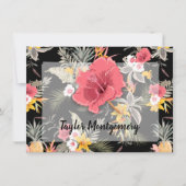 パイナップル熱帯フローラ サンキューカード (正面)