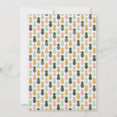 パイナップル熱帯ルアウ(ハワイ式宴会)ハワイアンアロハベビーシャワー 招待状 (裏面)