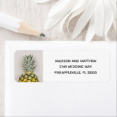 パイナップル熱帯差出人住所ラベル ラベル (インサイチュ)