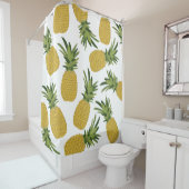 パイナップル熱帯果実デザイン シャワーカーテン (インサイチュ)
