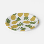 パイナップル熱帯果実デザイン ペーパープレート (アングル)