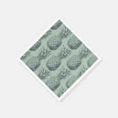 パイナップル熱帯果実パターンデザイン スタンダードカクテルナプキン (角)