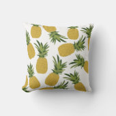 パイナップル熱帯果実パターン クッション (正面)