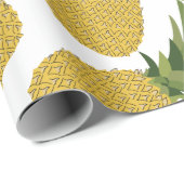パイナップル熱帯果実パターン ラッピングペーパー (ロールコーナー)
