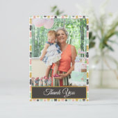 パイナップル熱帯誕生日サンキューフォト サンキューカード (スタンド正面)