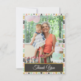 パイナップル熱帯誕生日サンキューフォト サンキューカード