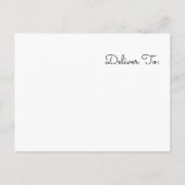 パイナップル熱帯金ゴールドが私の花嫁になる インビテーションポストカード (裏面)