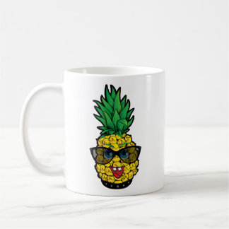 パイナップル熱狂する コーヒーマグカップ