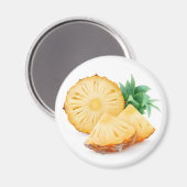 パイナップル片 マグネット (正面/裏面)