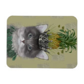 パイナップル猫 マグネット (横)