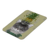 パイナップル猫 マグネット (左側)