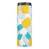 パイナップル白の背景、シームレスなパターン。 タンブラー (裏面)