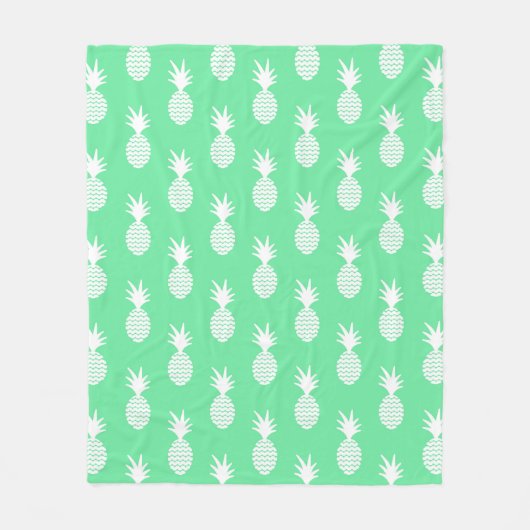 パイナップル真新しいパターン フリースブランケット (正面)
