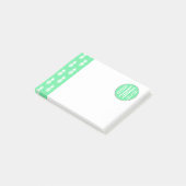 パイナップル真新しいパターン|モノグラム ポストイット (アングル)