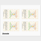 パイナップル石鹸 | Artisan Homemade |自家製ラベル 長方形シール (シート)