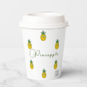 パイナップル紙カップ 紙コップ (裏面)